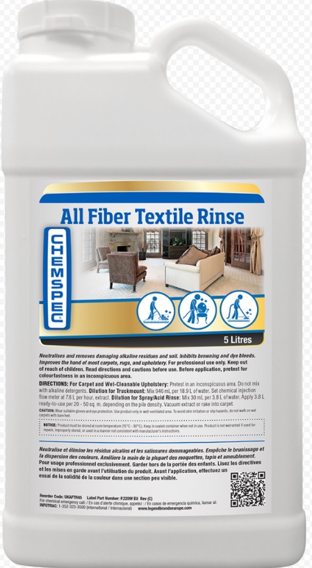 All Fiber Textile Rinse 5 л. Универсальный кислотный ополаскиватель. Chemspec