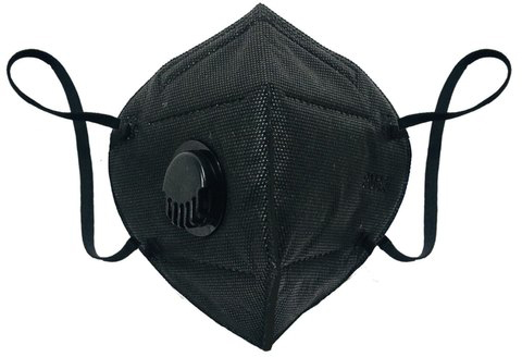 Респиратор Черный (маска фильтрующая) FFP 2 N95 V с клапаном выдоха