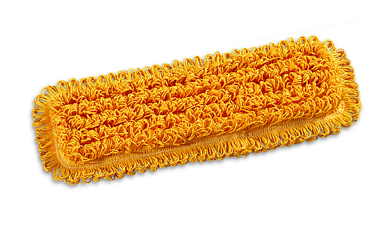 Моп Microriccio с кармашками, микрофибра, желтый, 40*13 см