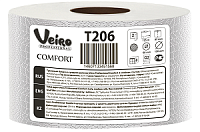 Бумага туалетная Veiro Professional Comfort в средних рулонах, Смешанное сырье (2 сл/125 м/12 рул в уп.)