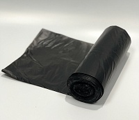Мешки для мусора 120л черные, 30мкм, ПСД (10шт/рулон) (10рул/кор)
