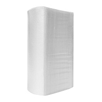 Бумажные полотенца для рук Z-сложение, 2 слоя, белые, восстановленная целлюлоза Plushe Professional  (18 пачек/150 листов)