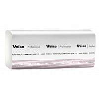 Бумажные полотенца Premium для рук V-сложение, 1 слой, белые (20 пачек/250 листов)