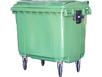 Контейнер для мусора на колесах 660л. зеленый