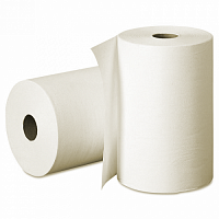Полотенца бумажные Veiro Professional в рулонах с центр вытяжкой, 1 слой, белые, 200 лист, 6 рул*упак