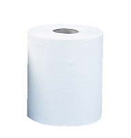 Бумажные полотенца в рулонах с центральной вытяжкой 1-слойные белые (подходит под систему М1) "OPTIMUM MAXI" (6х240м.) 