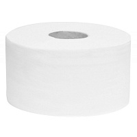 Бумага туалетная Plushe Professional, 2 слоя, белая, восст. целлюлоза, 150 метров (12 рул/уп).