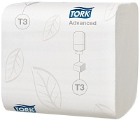 Туалетная бумага Tork листовая, Целлюлоза( 2 сл/252 л в пач/36 пач в уп.)