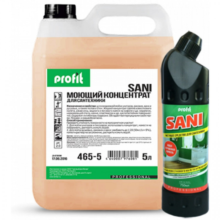 PROFIT SANI (Профит Сани) 5л. Средство для чистки сантехники. PRO-BRITE