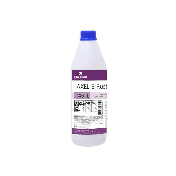 AXEL-3 Rust Remover 1 л. Средство против пятен ржавчины, марганцовки и крови. PRO-BRITE