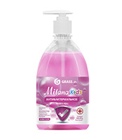Жидкое мыло антибактериальное для детей "Milana Kids" Fruit bubbles с дозатором, 500мл. Grass   