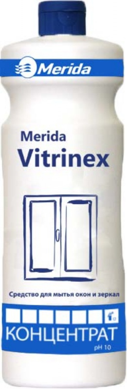 VITRINEX 1 л. Щелочное средство для стеклянных поверхностей - концентрат. Merida