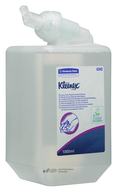 Пенное мыло KLEENEX (КЛИНЕКС) для частого исп., прозр. (6 штук по 1000 мл)