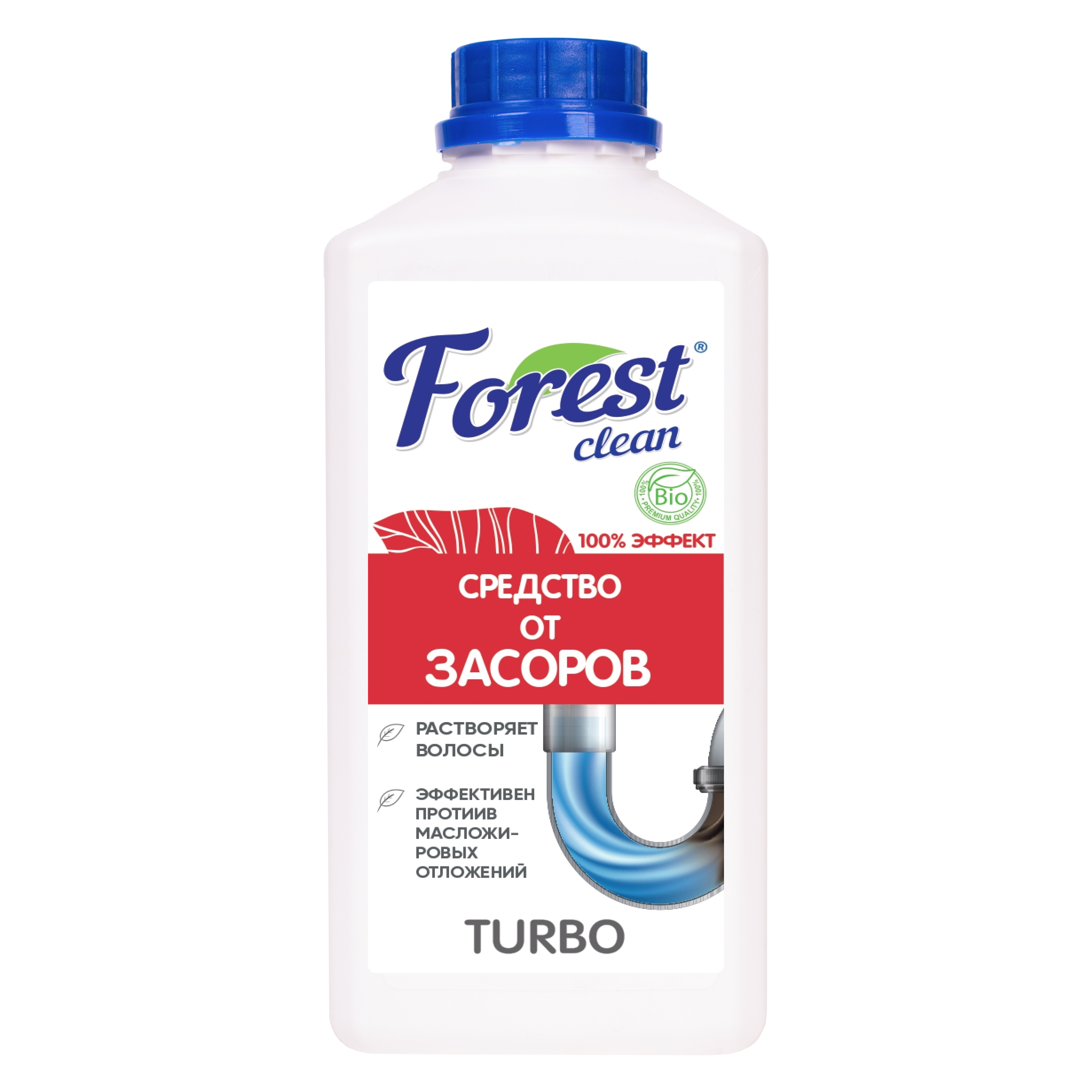 Forest Clean гель для устранения засоров "TURBO" 1 л.