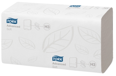 Бумажные полотенца Tork Singlefold сложение ZZ, 2 слоя (20 пачек/200 листов)