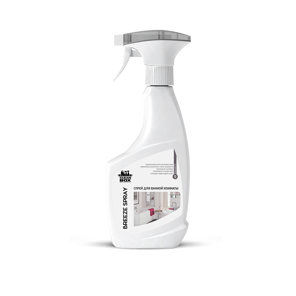 BREEZE SPRAY 0.5л. Кислотное моющее средство от известковых отложений с дезинфицирующим эффектом для сантехники. Vortex
