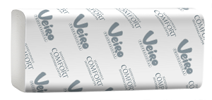 Бумажные полотенца Comfort для рук V-сложение, 2 слоя (20 пачек/200 листов)