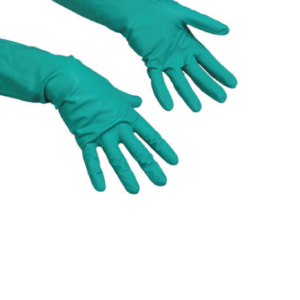 Резиновые перчатки многоцелевые (L) зелёные 10пар (х5)