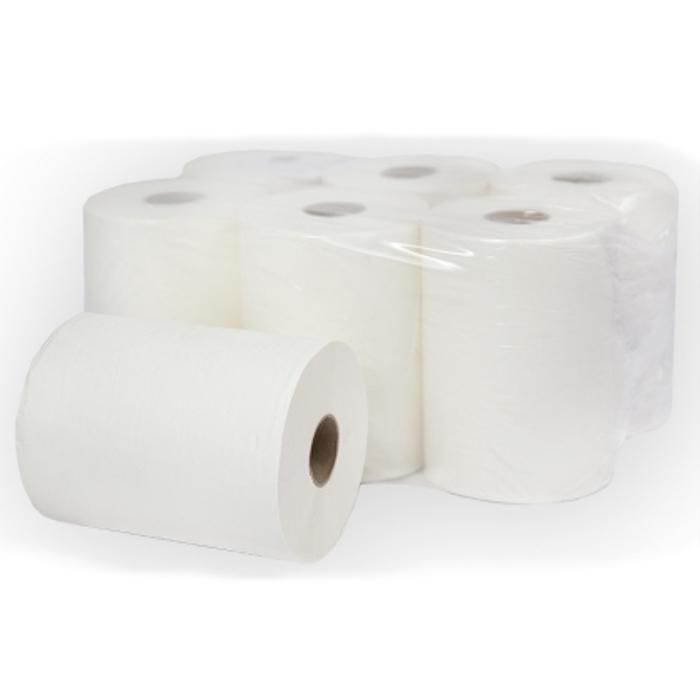 Полотенца бумажные Professional Premium в рулонах, 2 слоя, белые, 150 метров, 6 рул*упак (аналог TORK Matic система H1)