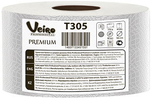Бумага туалетная Veiro Professional Premium в средних рулонах, Целлюлоза (2 сл/170 м/12 рул в уп.)