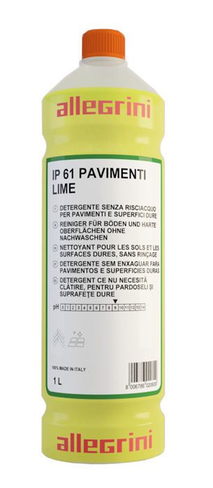 IP 61 PAVIMENTI LIME 1 л. Моющее средство для полов с цитрусовым ароматом. ALLEGRINI