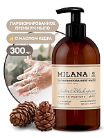 Мыло жидкое парфюмированное "Milana Amber & Black Vetiver" (флакон 300мл). Grass