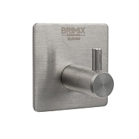 BRIMIX - Крючок одинарный высокопрочный , самоклейка без сверления , из нержавеющей стали
