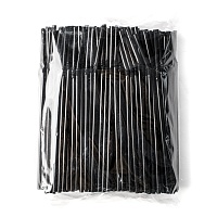 Трубочки коктельные черные с гофрой 250шт/ 48уп (12000шт) 21*0,5см
