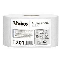 Бумага туалетная Veiro Professional Comfort в средних рулонах, Комбинированное сырье (1 сл/200м/12 рул в уп.)