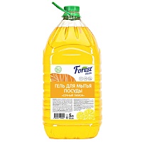 Forest Clean гель для мытья посуды "Сочный Лимон" 5 л. ПЭТ 