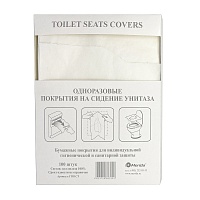 Туалетные подкладки (гигиенич.покрытия) бумажные одноразовые, (1уп/100шт) сложение 1/4 (маленькие)