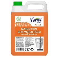 Forest Clean Высокощелочной концентрат для мытья жирных полов "Сочный Апельсин" AROMA  5 л.