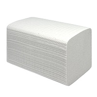 Бумажные полотенца отдельные белые V-ОТПИМУМ+ 4000, 2 слоя, белые (20 пачек/200 листов)